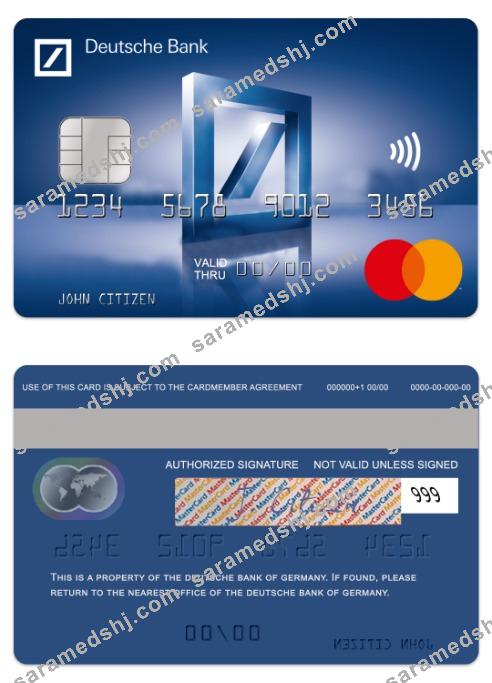 Germany Deutsche Bank standart mastercard